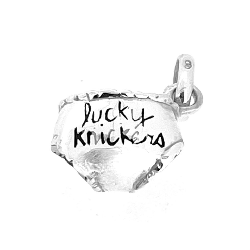Lucky Knickers charm engraving without enamel infill