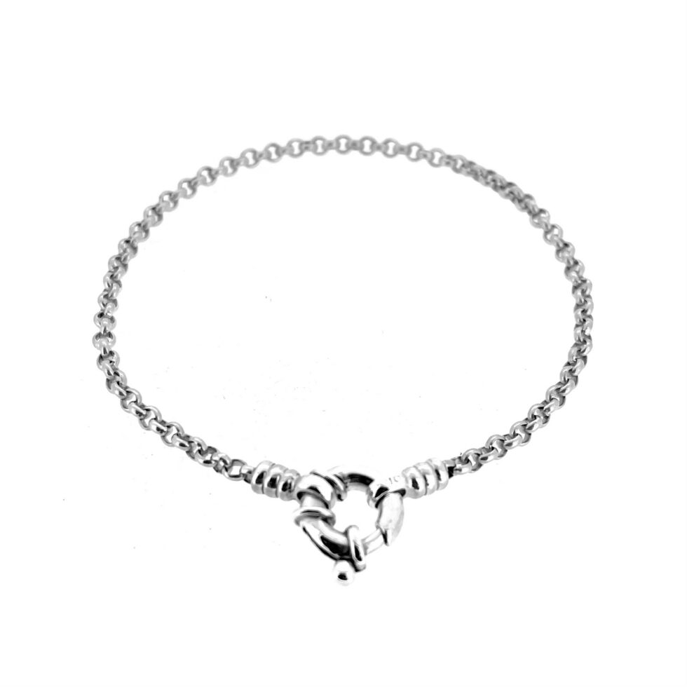 Close-up of bolt ring fastening mechanism