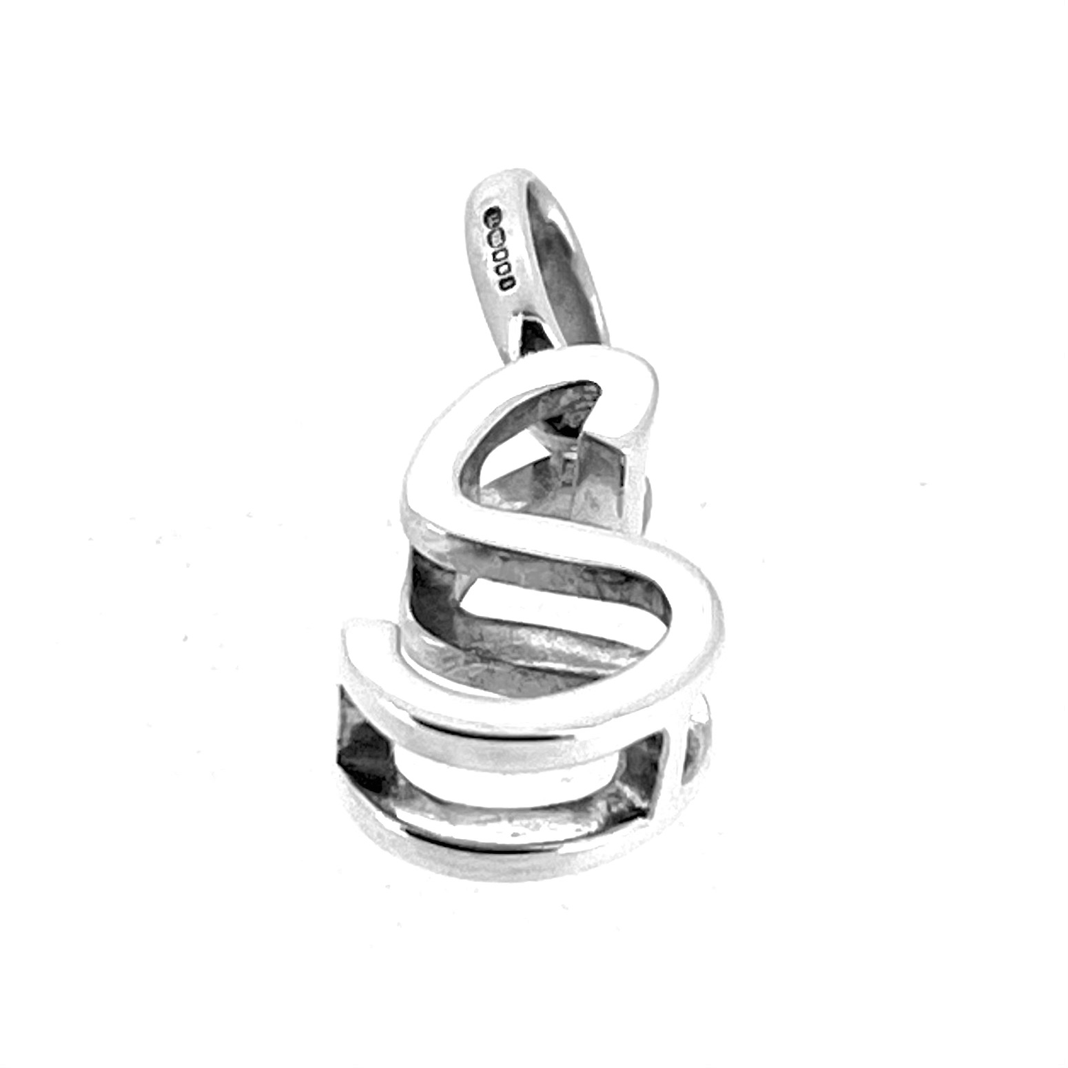 Links of London sterling silver 3D Letter S charm