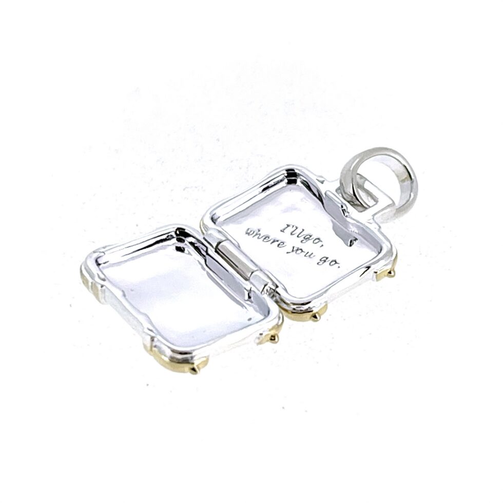 Links of London suitcase charm bail detail S925 hallmark