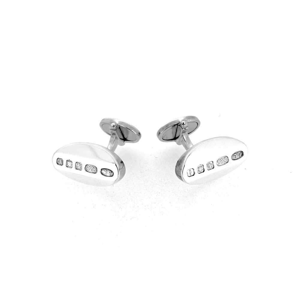 Links of London cufflinks with visible 2010 Edinburgh hallmarks