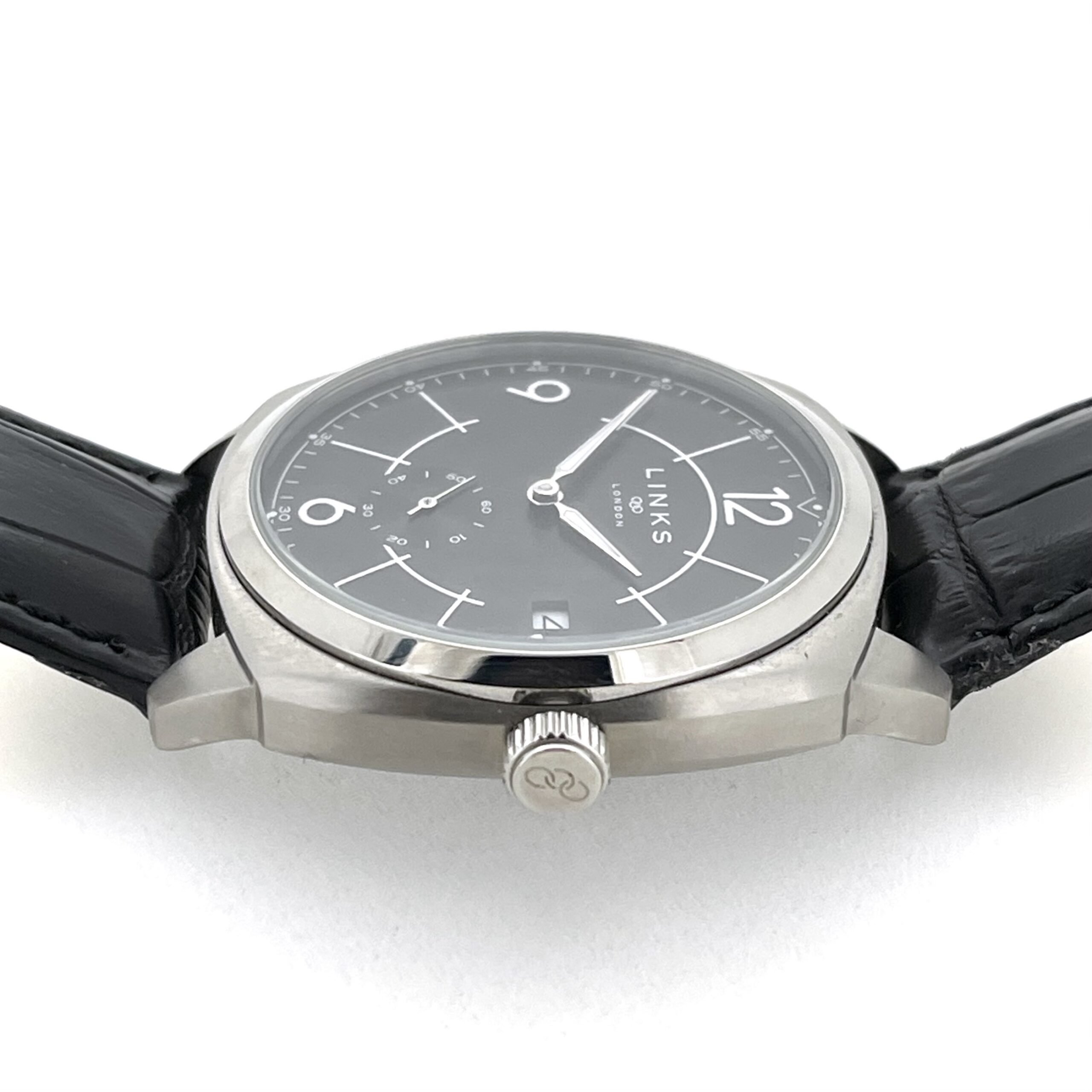 Links of London sector dial watch showing sub seconds and date