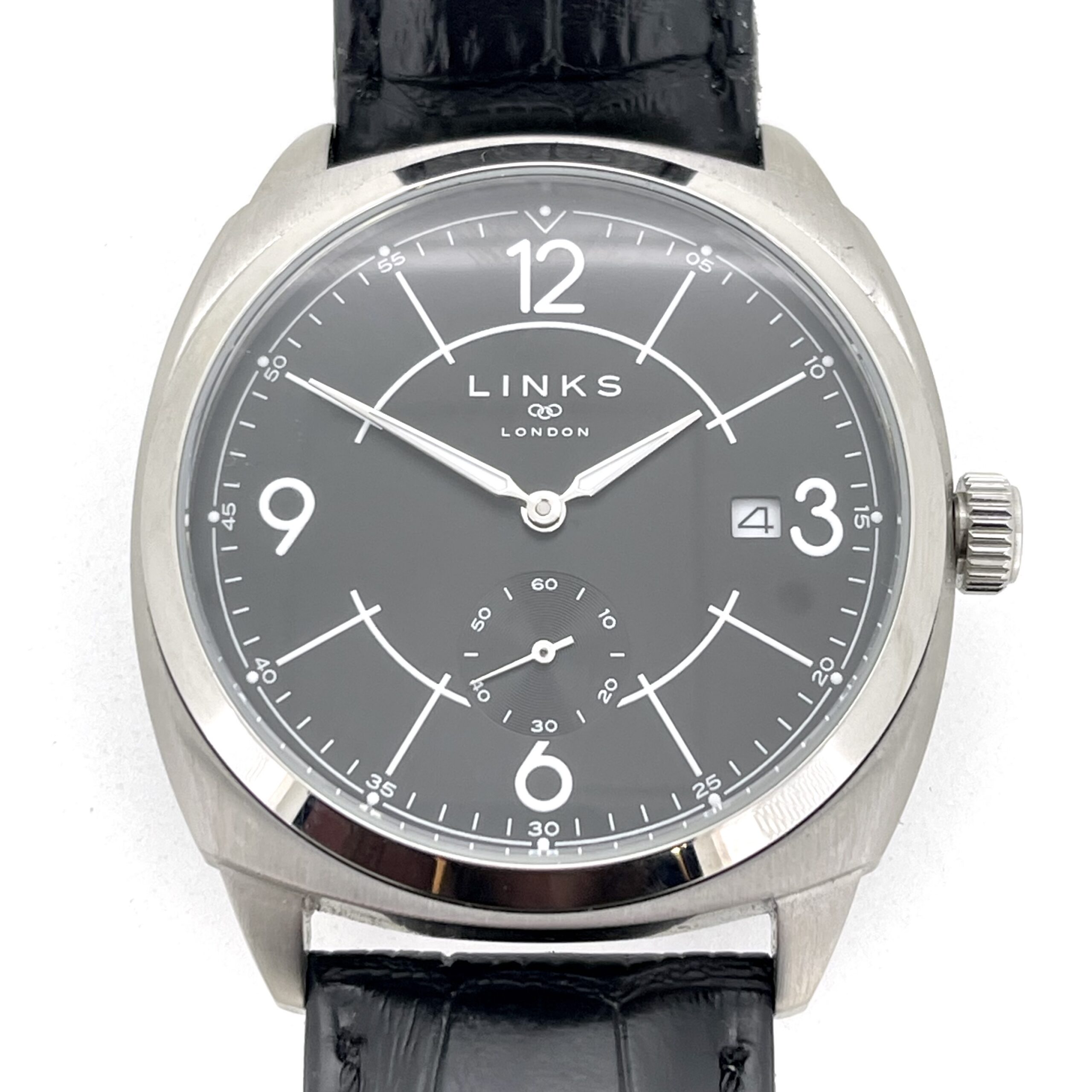 Links of London sector dial watch showing sub seconds and date