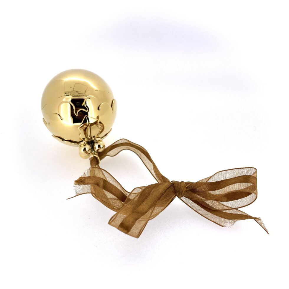 Vintage Christmas pudding ornament by Links of London with holly and berries