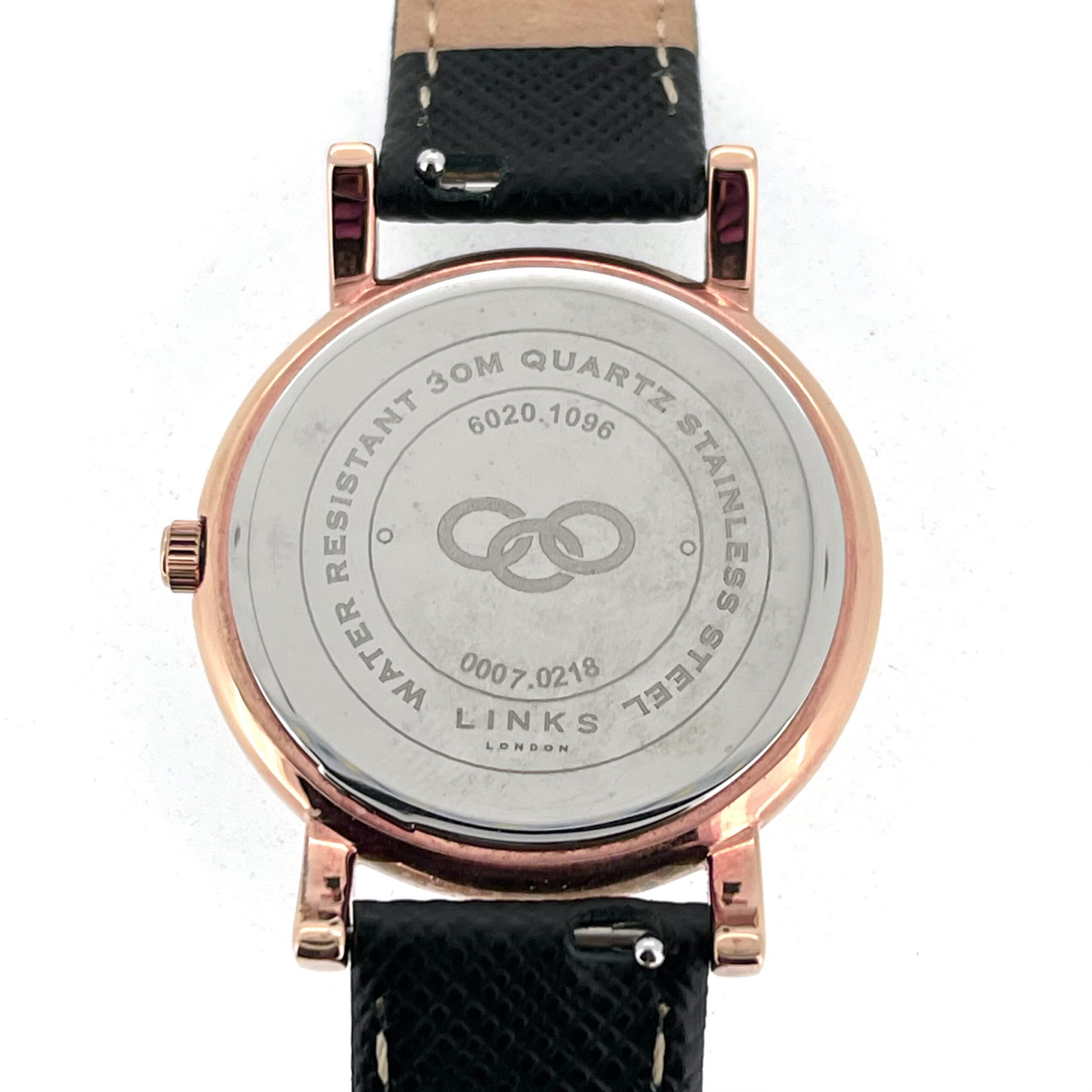 Links of London Noble Slim watch case back with model numbers