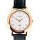 Vintage Links of London Ladies Rose Gold Noble Slim Leather Watch front view