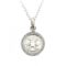 Coin-style charm presented as a finished sterling silver necklace