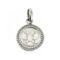 Vintage Links of London Moskova Imperial Rouble pendant charm with white topaz front view
