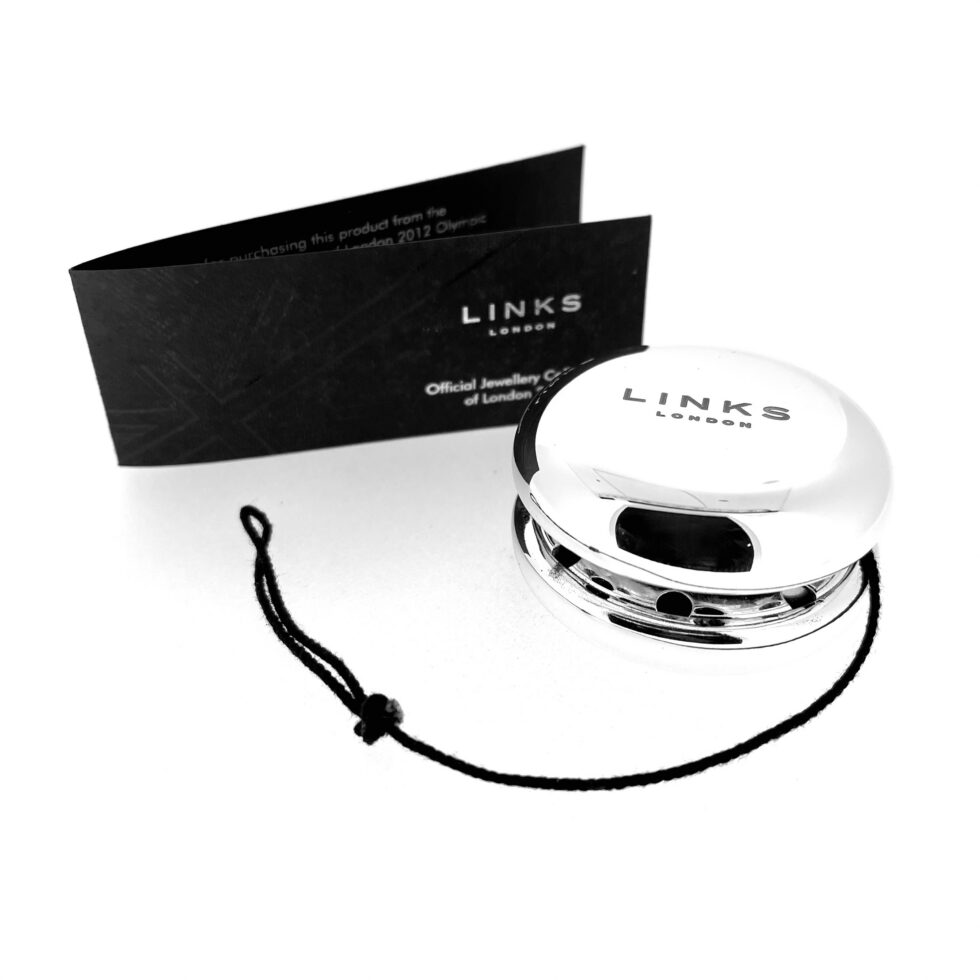 VISA and Olympic emblem engraving on metal yo-yo