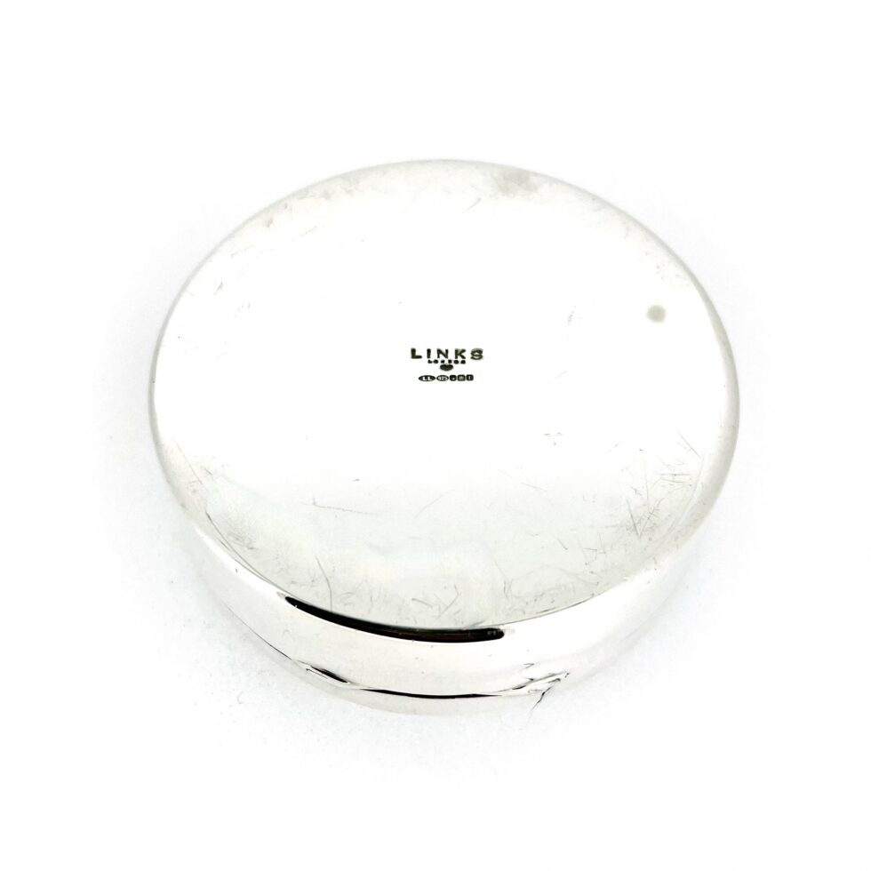 Links of London sterling silver box with visible vintage wear to base