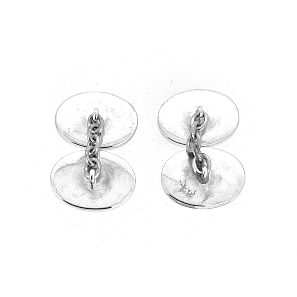 Links of London reversible oval cufflinks professionally cleaned and polished