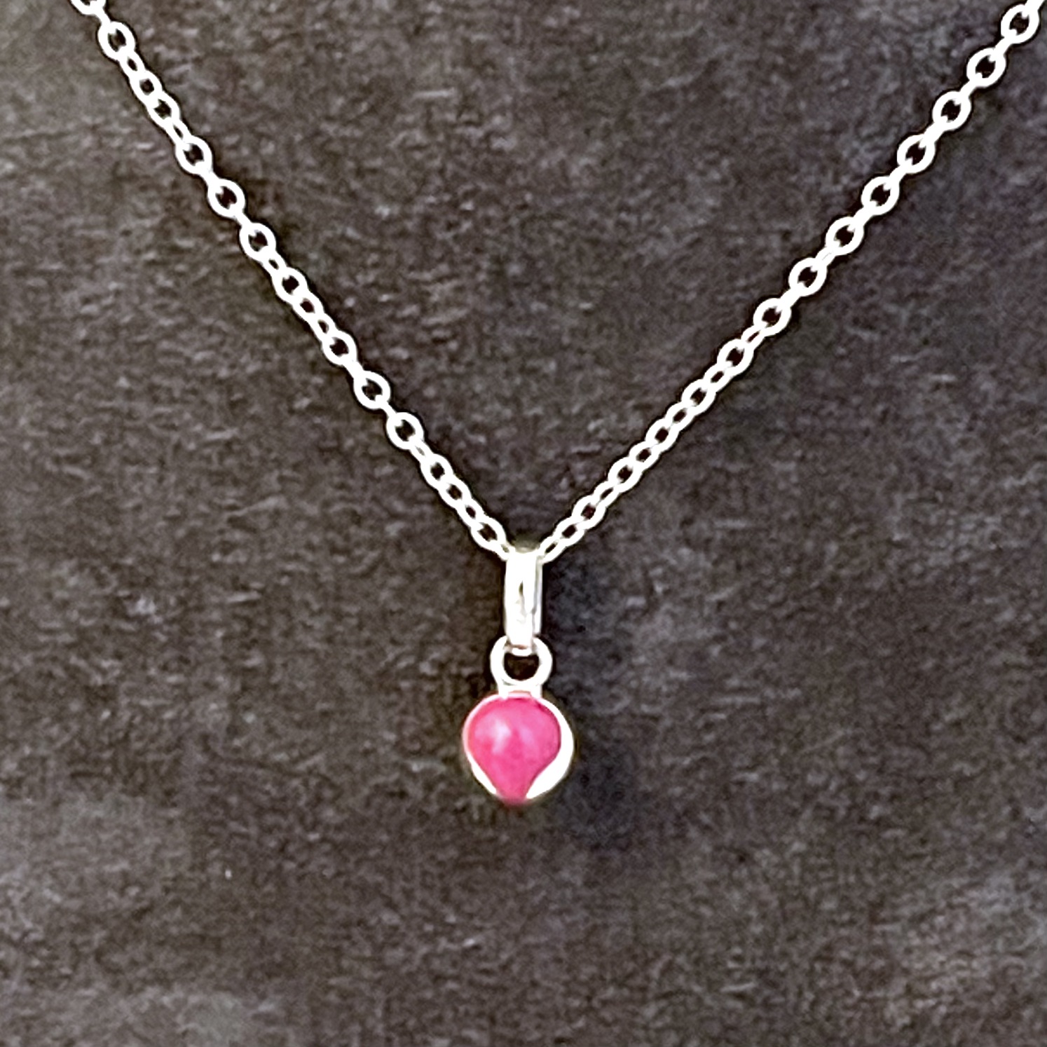 Links of London tennis ball charm necklace on sterling silver chain