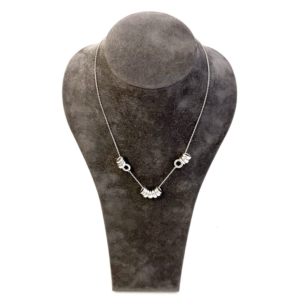 Adjustable Links of London necklace with paired Sweetie links