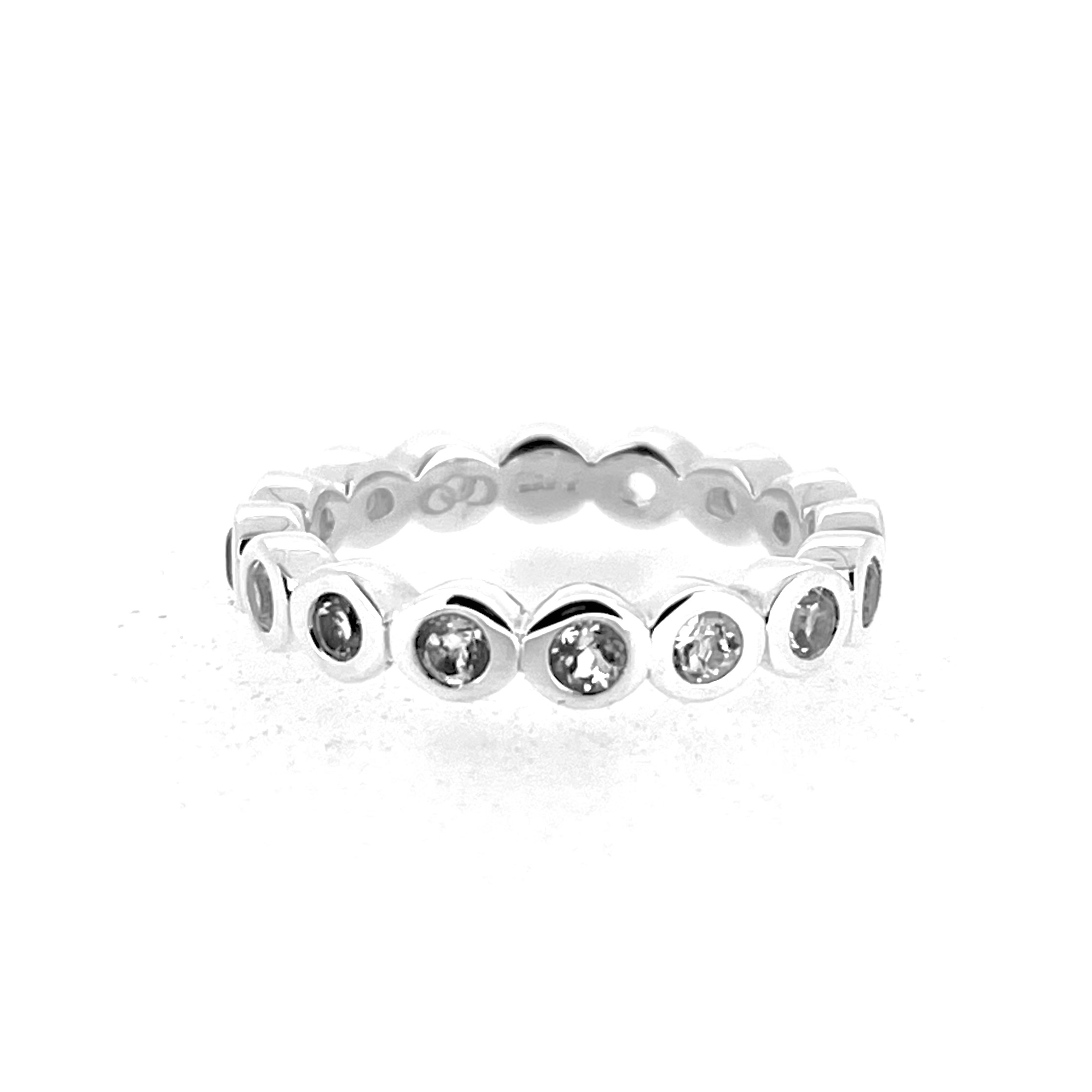 Links of London white topaz eternity ring in sterling silver