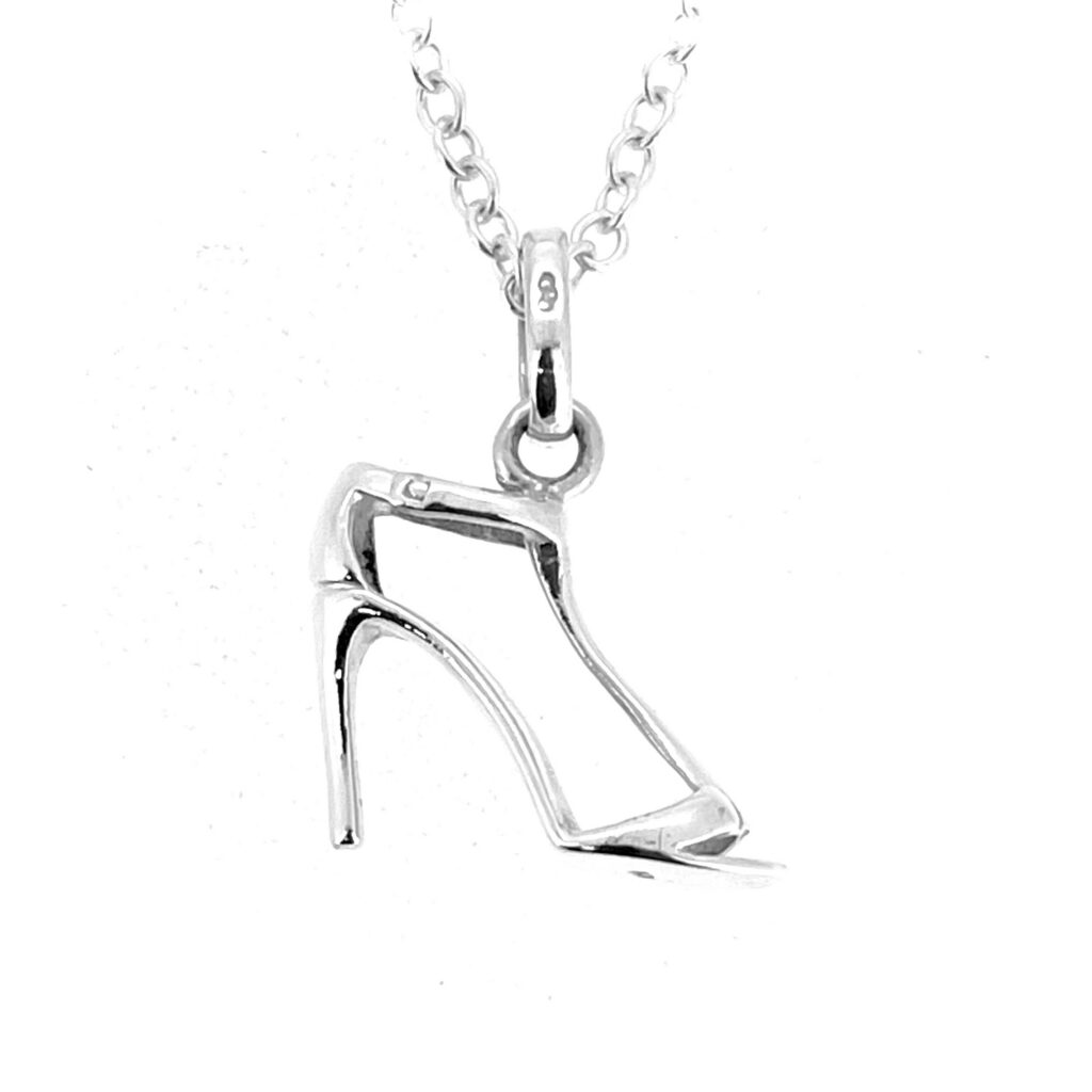 Vintage Links of London T-Strap High Heel necklace in sterling silver