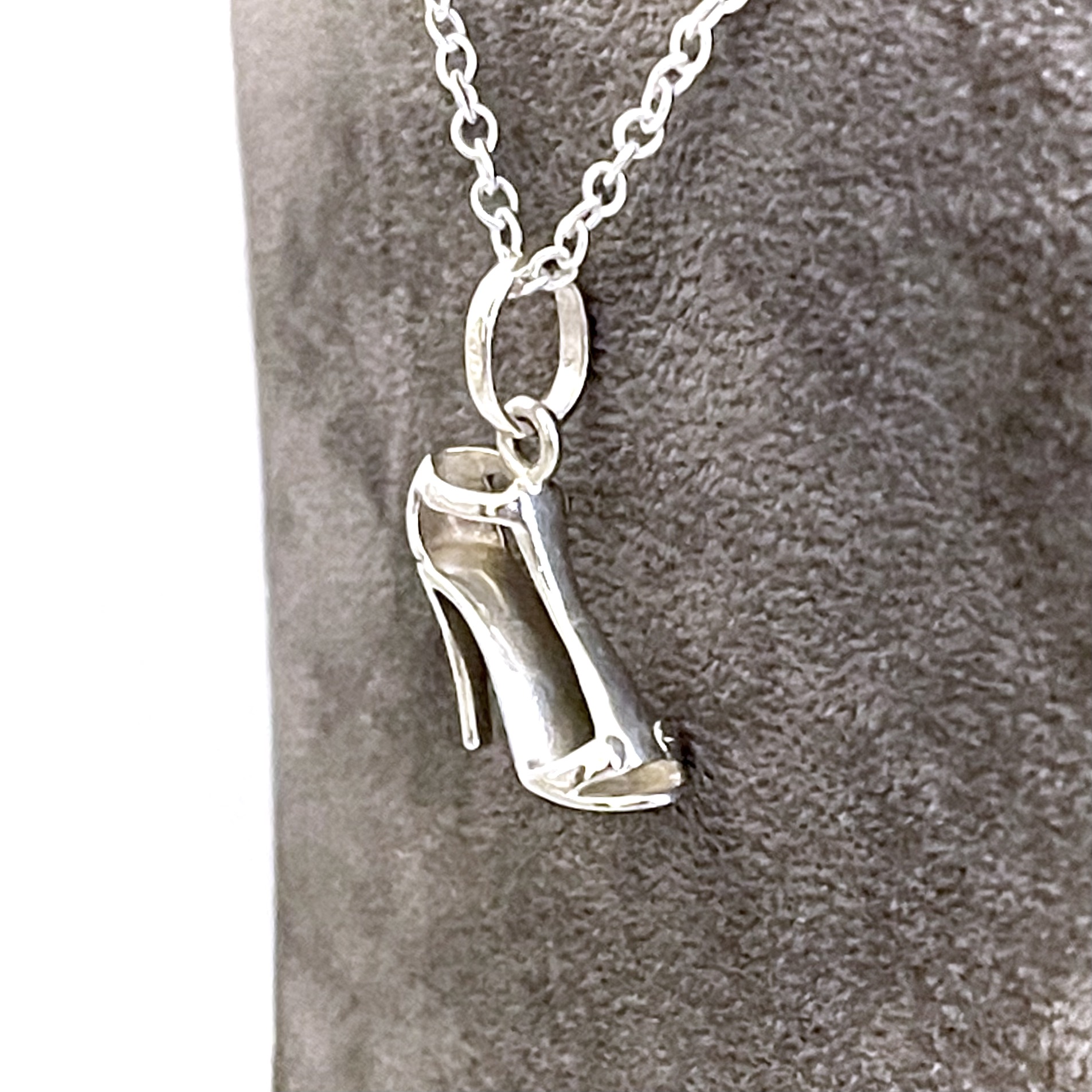 Links of London high heel shoe charm necklace on sterling silver chain