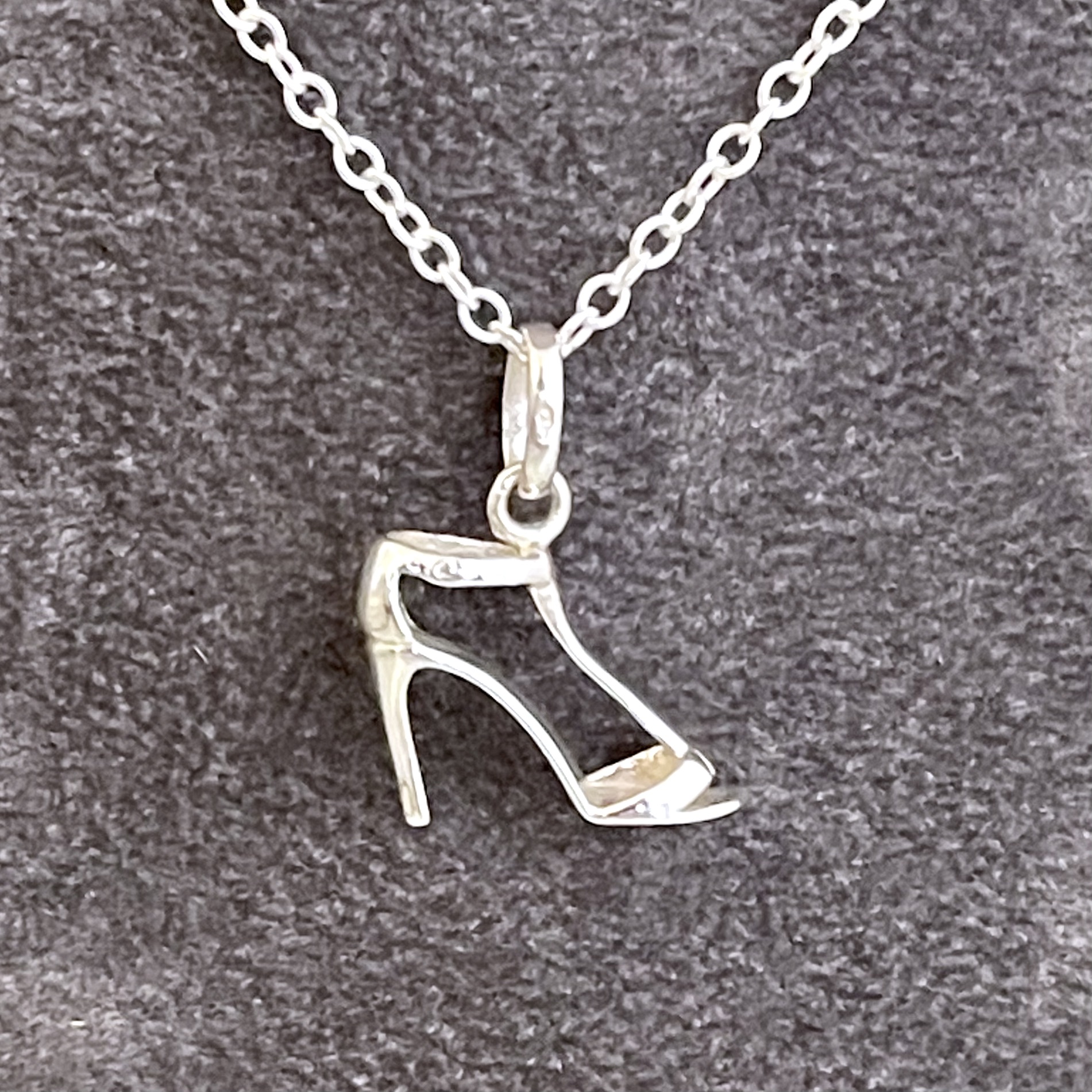 T-Strap High Heel charm presented as a finished Links of London necklace
