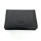 Links of London black leather wallet with embossed three-ring logo