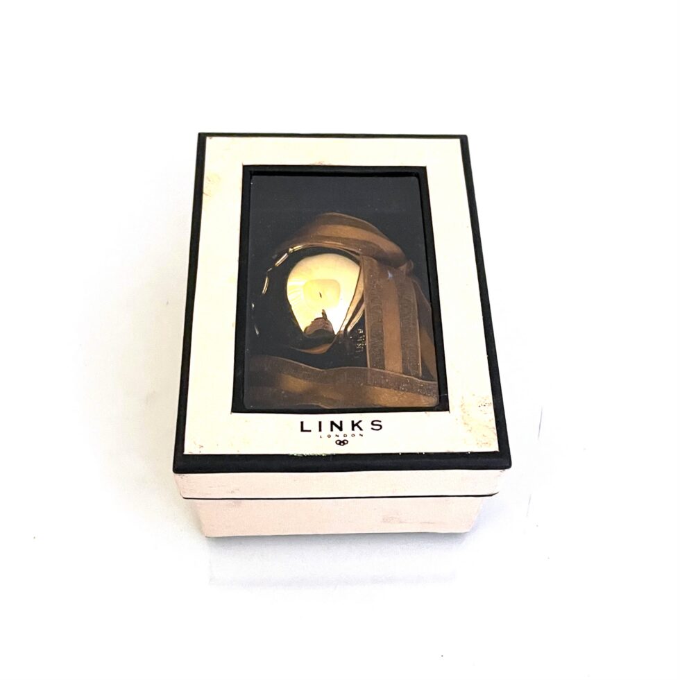 Vintage Links of London Gold Plated Christmas Pudding Tree Decoration