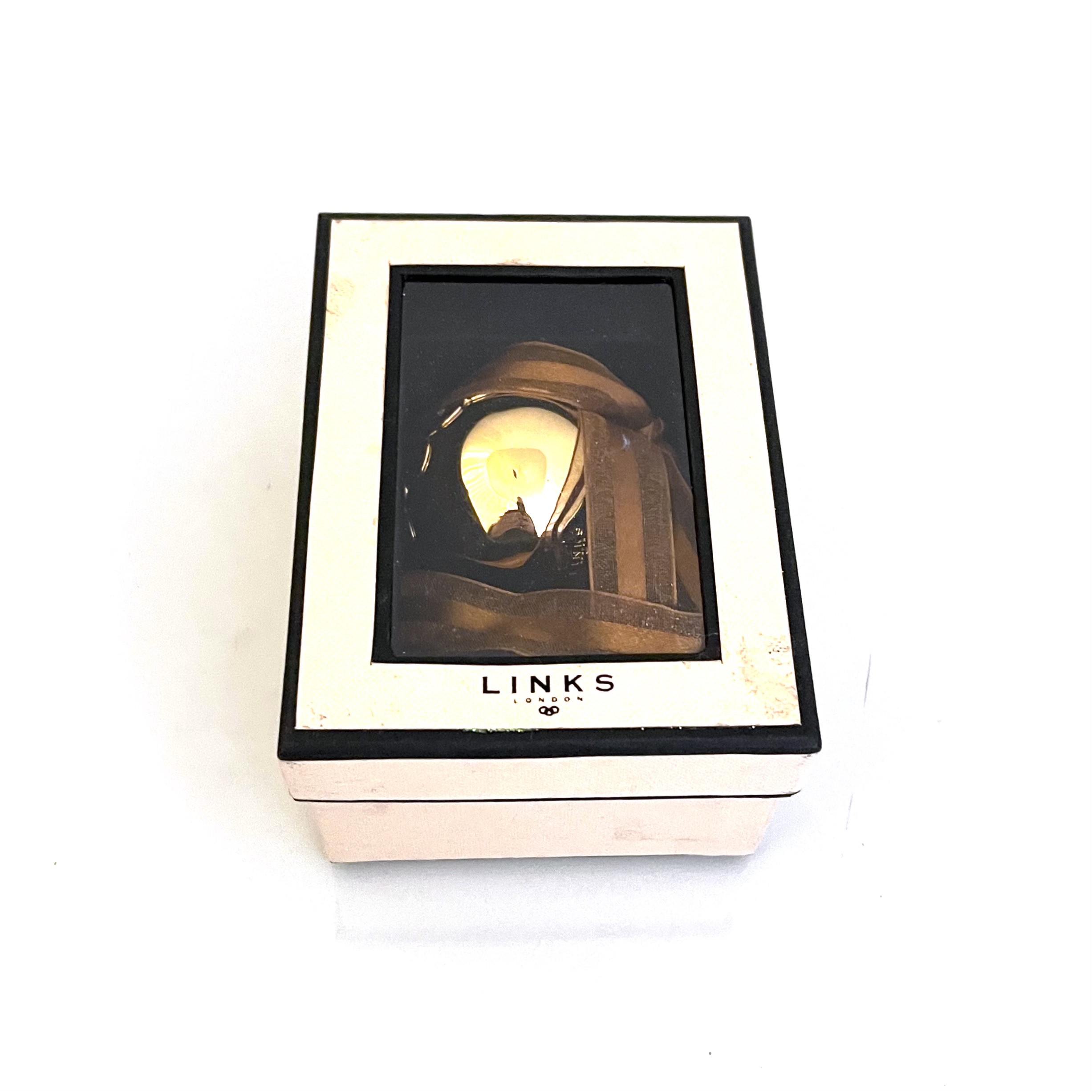 Vintage Links of London Gold Plated Christmas Pudding Tree Decoration