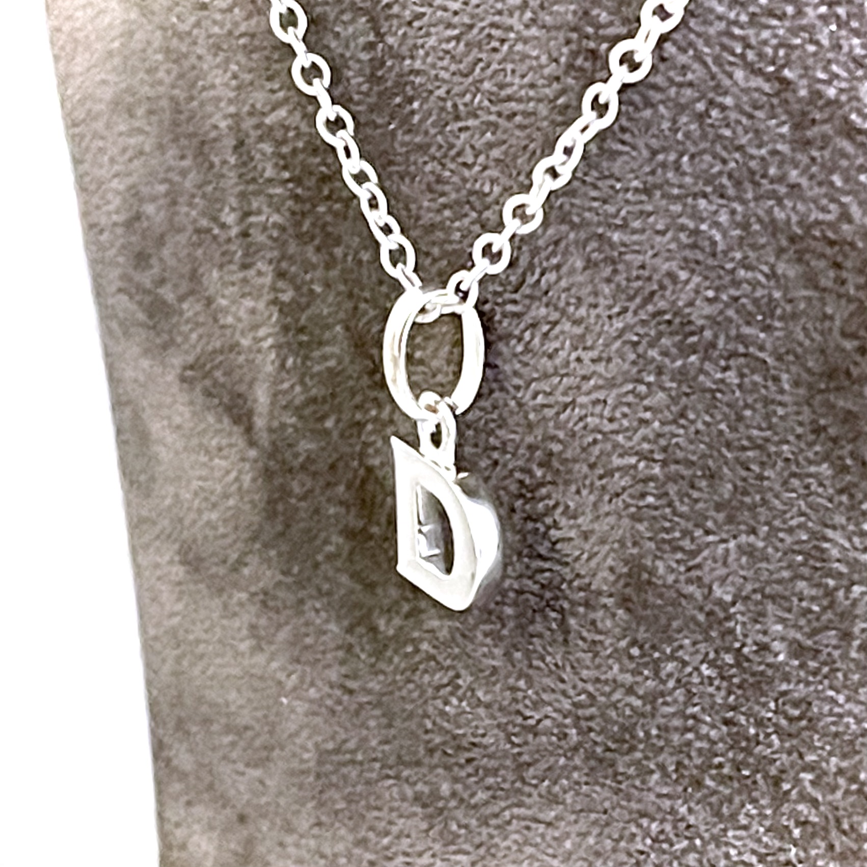 Links of London Letter D charm necklace on sterling silver chain