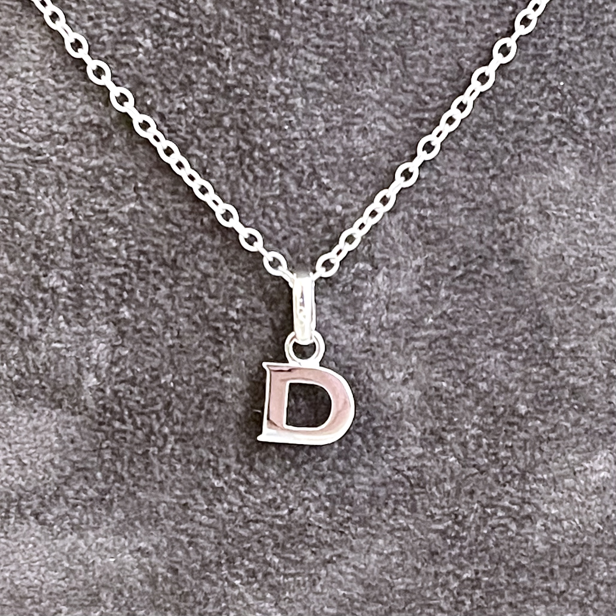 Vintage Links of London Letter D necklace in sterling silver