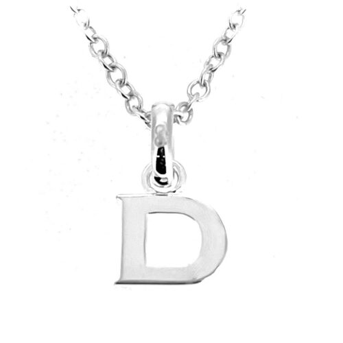 Vintage Links of London Letter D Necklace Sterling Silver