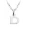 Vintage Links of London Letter D Necklace Sterling Silver