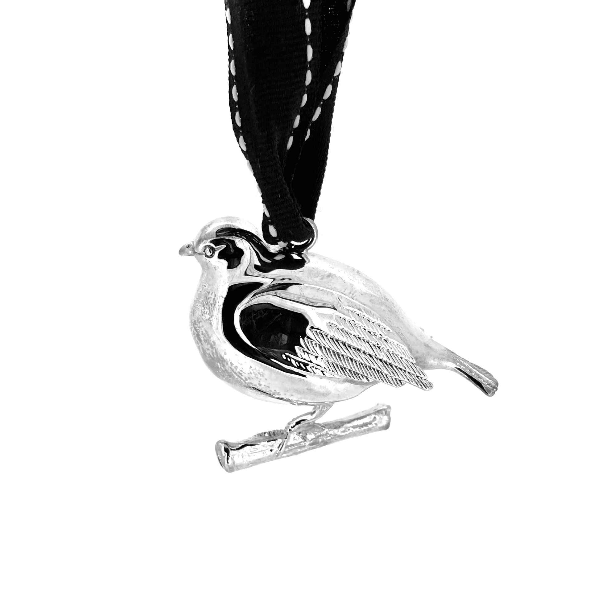 Vintage Links of London robin decoration with rounded gift box