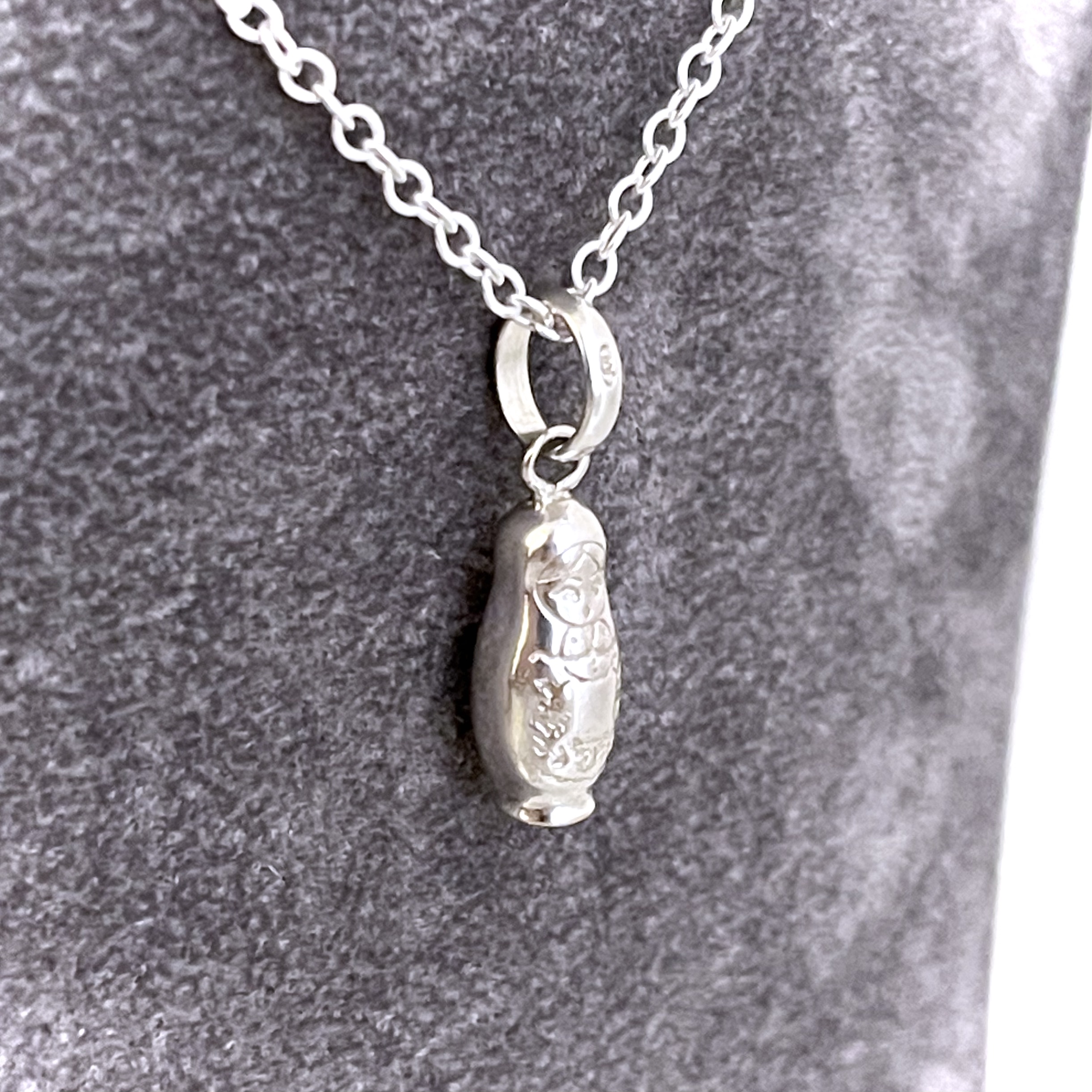 Links of London Russian Doll charm necklace on sterling silver chain
