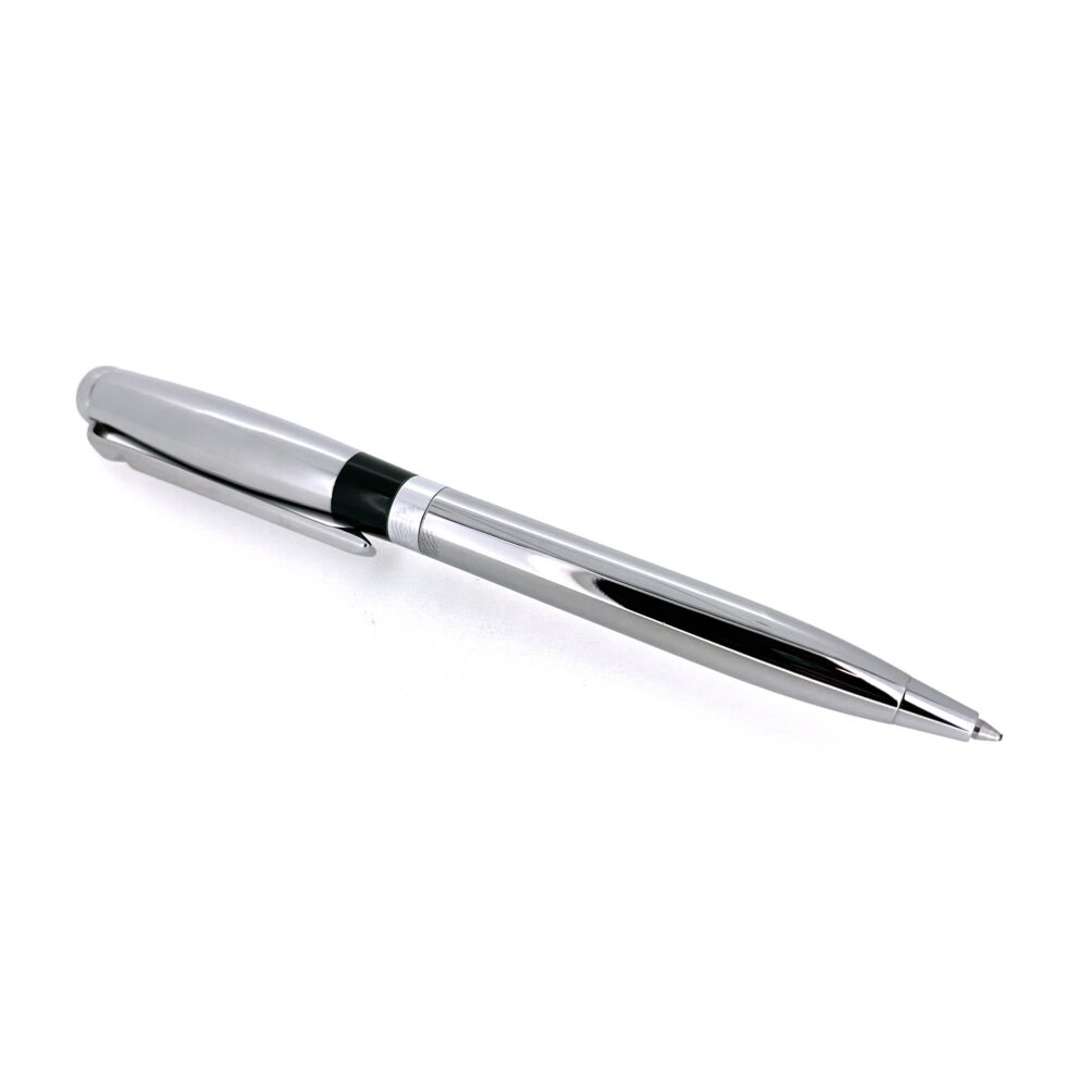 Links of London twist ballpoint pen with polished silver colour finish