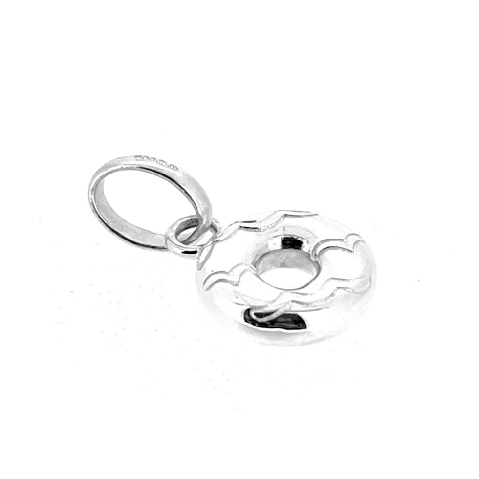 Links of London vintage charm with all-silver doughnut design