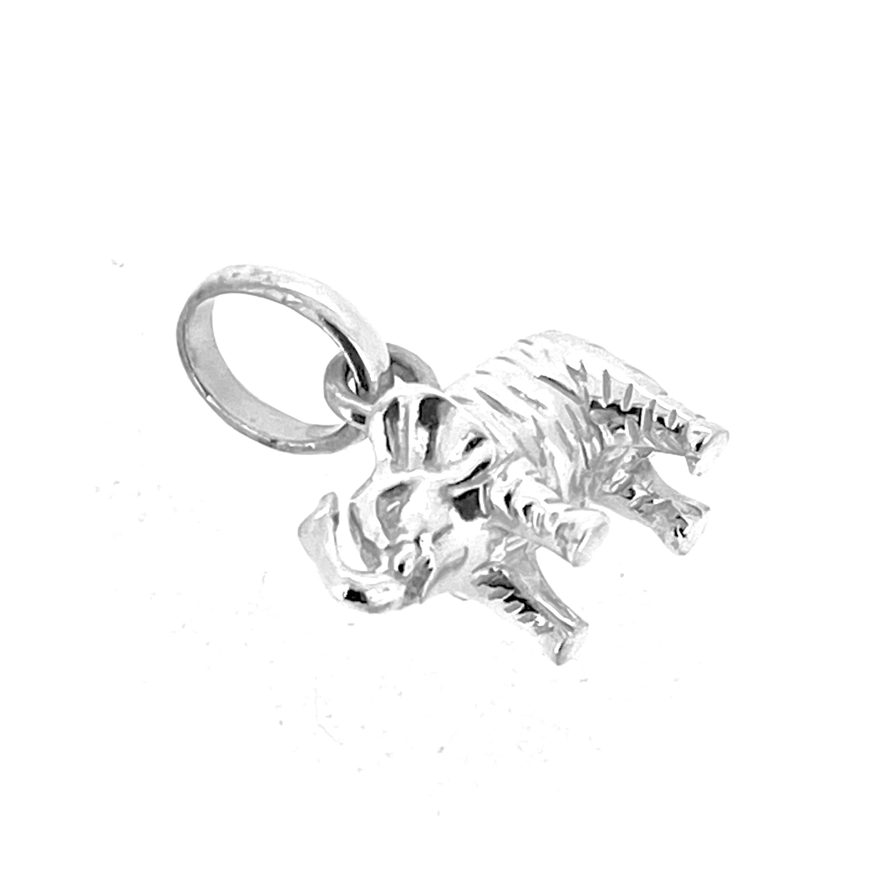 Sterling silver elephant charm suitable for bracelet or necklace wear