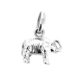 Vintage Links of London sterling silver elephant charm front view