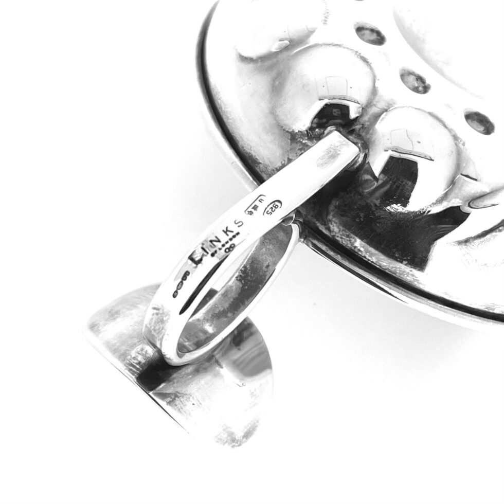 vintage Links of London sommelier tastevin in sterling silver