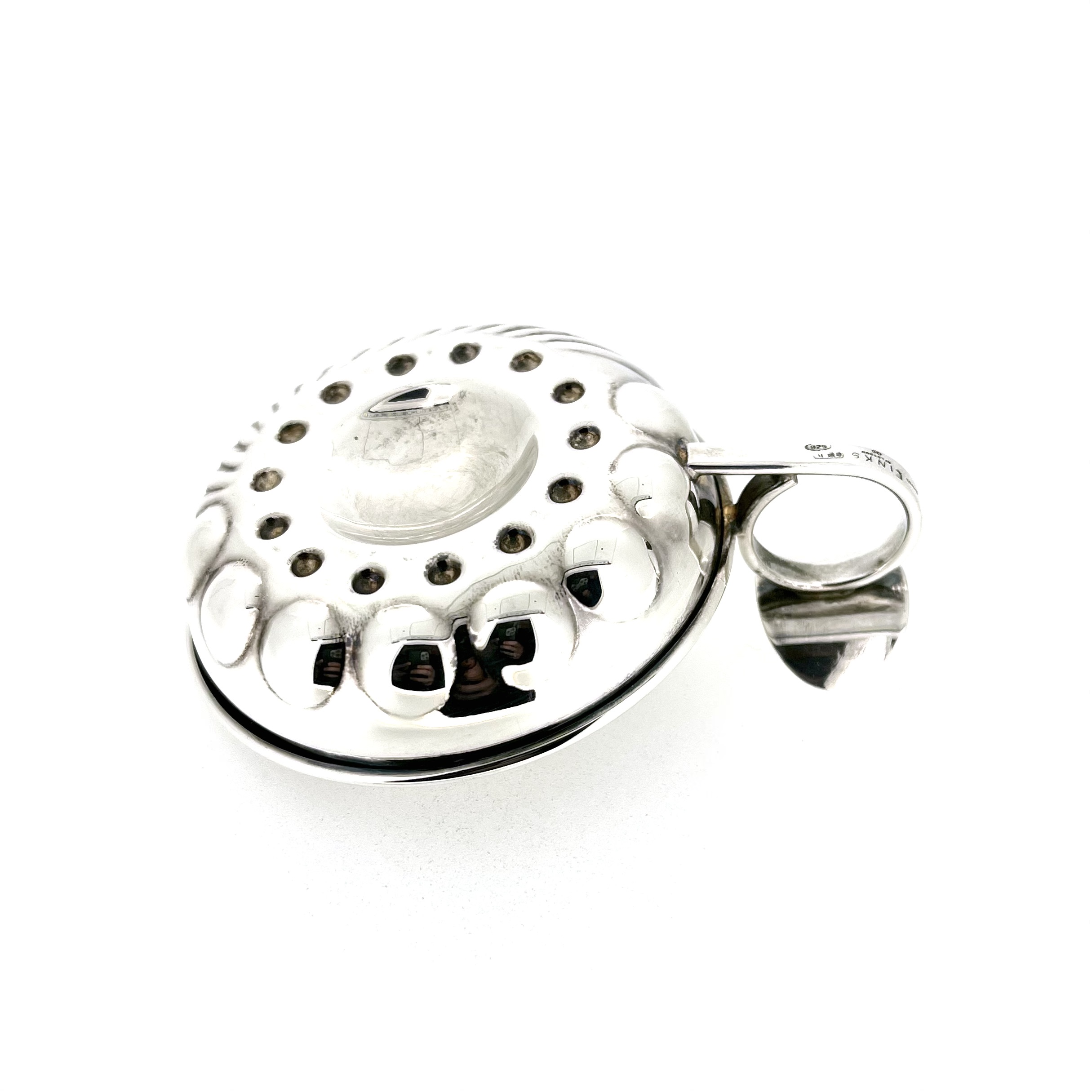 vintage Links of London sommelier tastevin in sterling silver