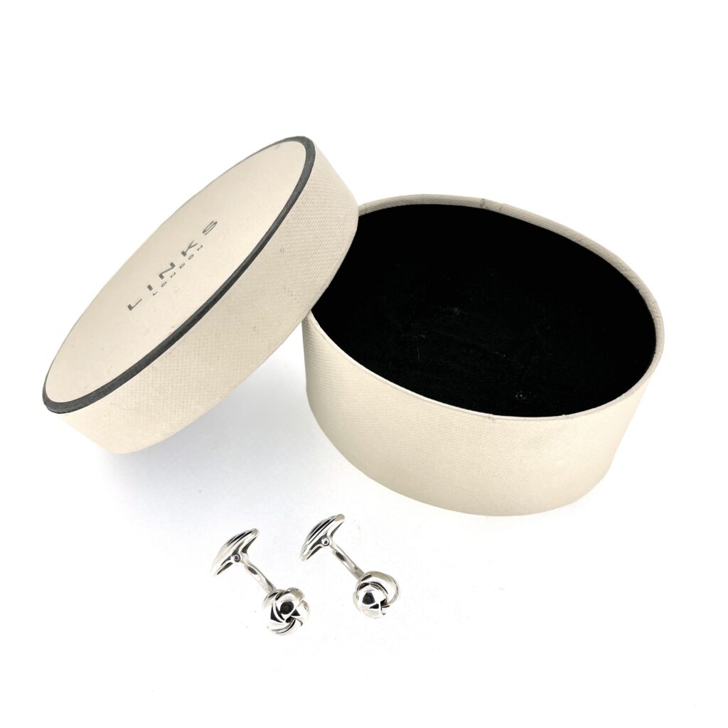 Links of London sterling silver cufflinks with original oval box