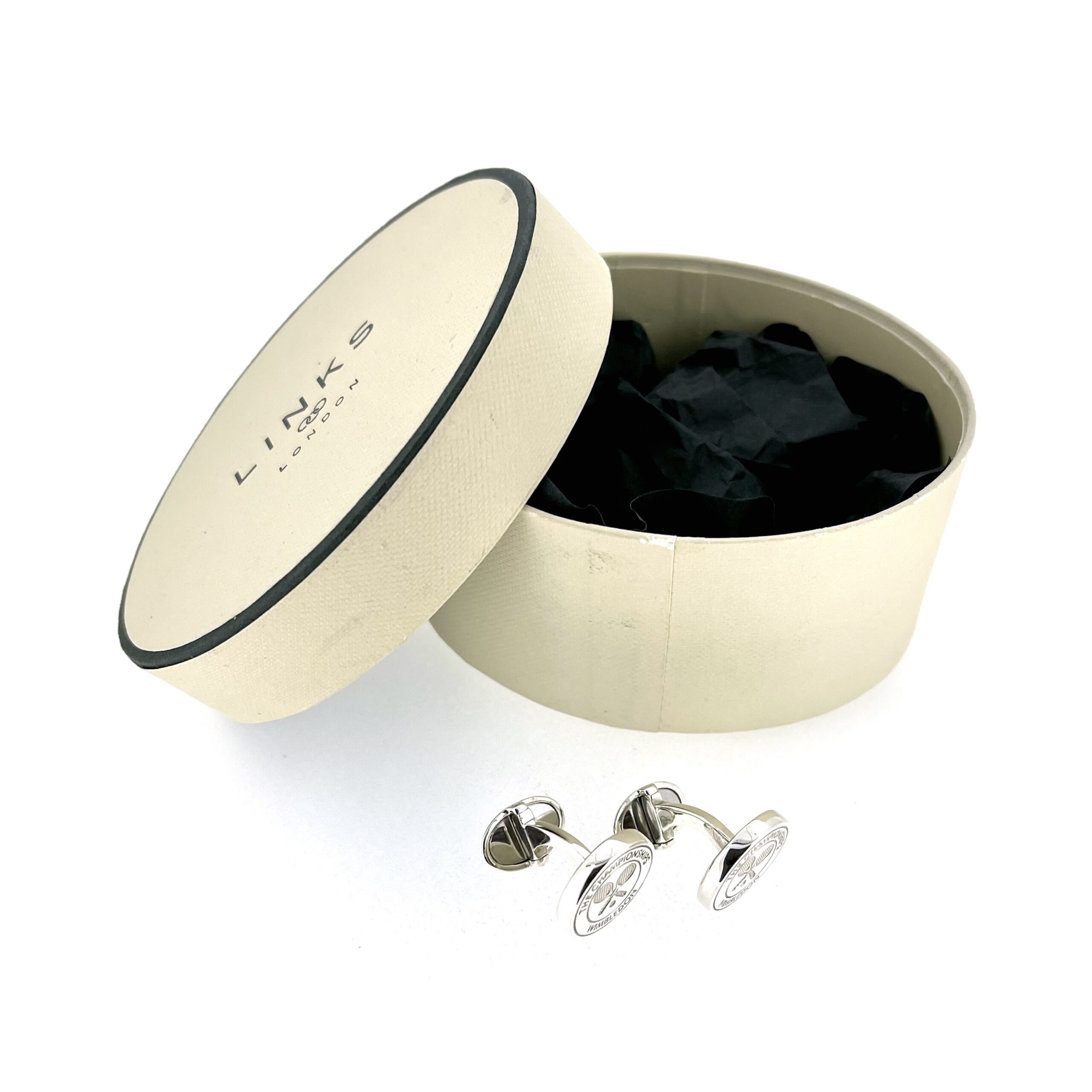 Collectable Links of London Wimbledon cufflinks in original vintage box