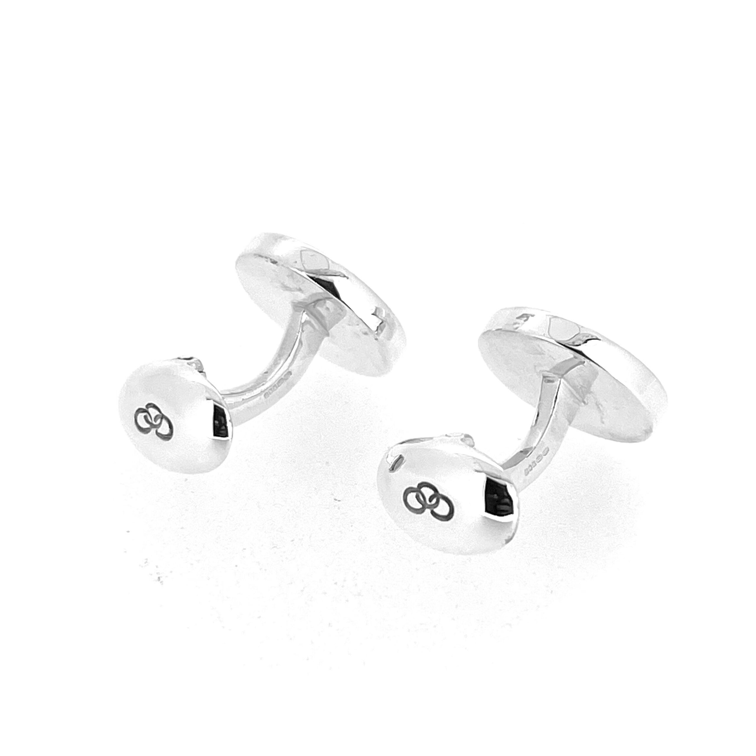 Links of London Wimbledon cufflinks showing crossed rackets emblem