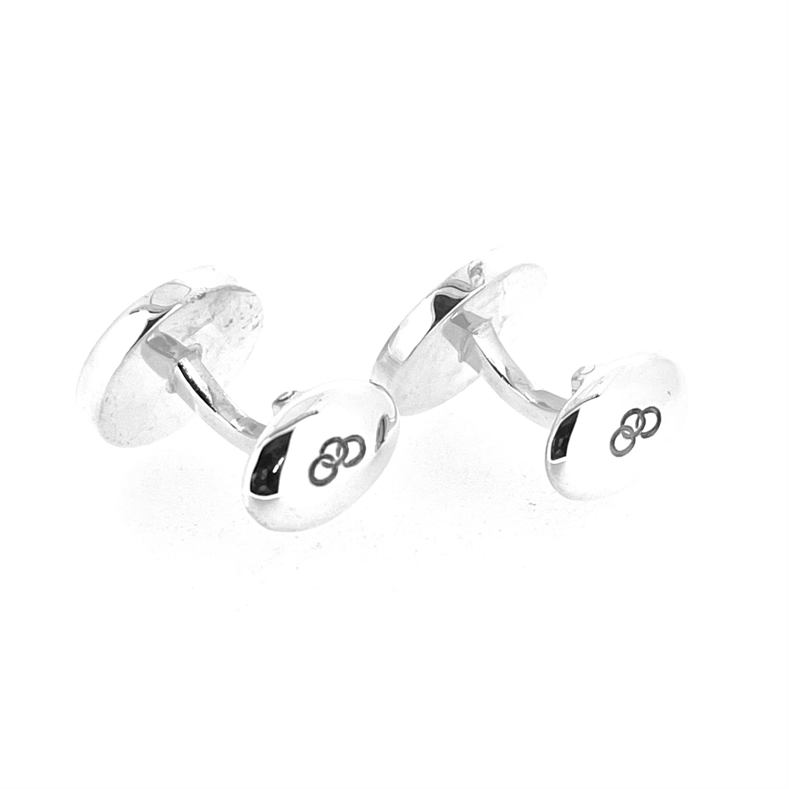 Vintage Wimbledon logo cufflinks in sterling silver by Links of London