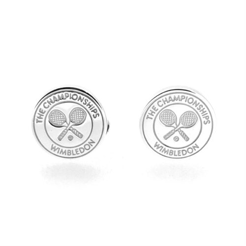Links of London Wimbledon cufflinks with 16mm circular logo fronts