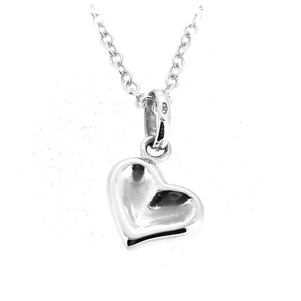 Vintage Links of London Thumbprint Heart necklace in sterling silver