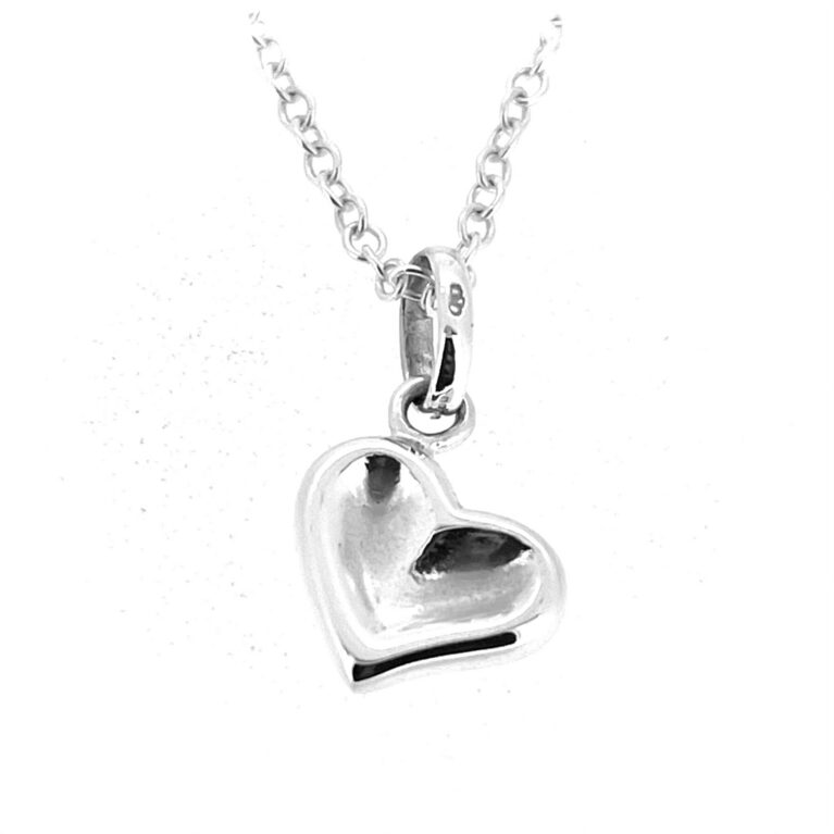 Vintage Links of London Thumbprint Heart necklace in sterling silver