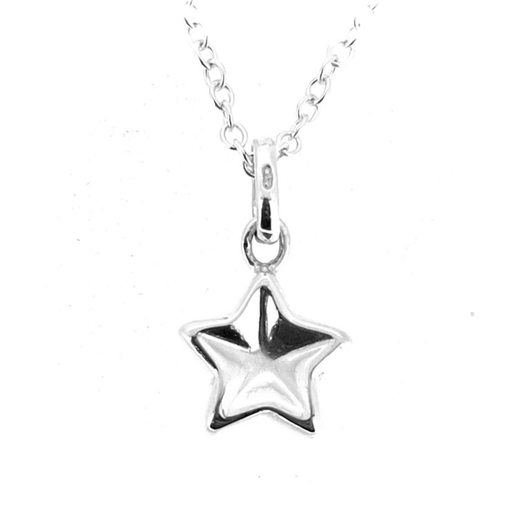 Vintage Links of London Thumbprint Star necklace in sterling silver