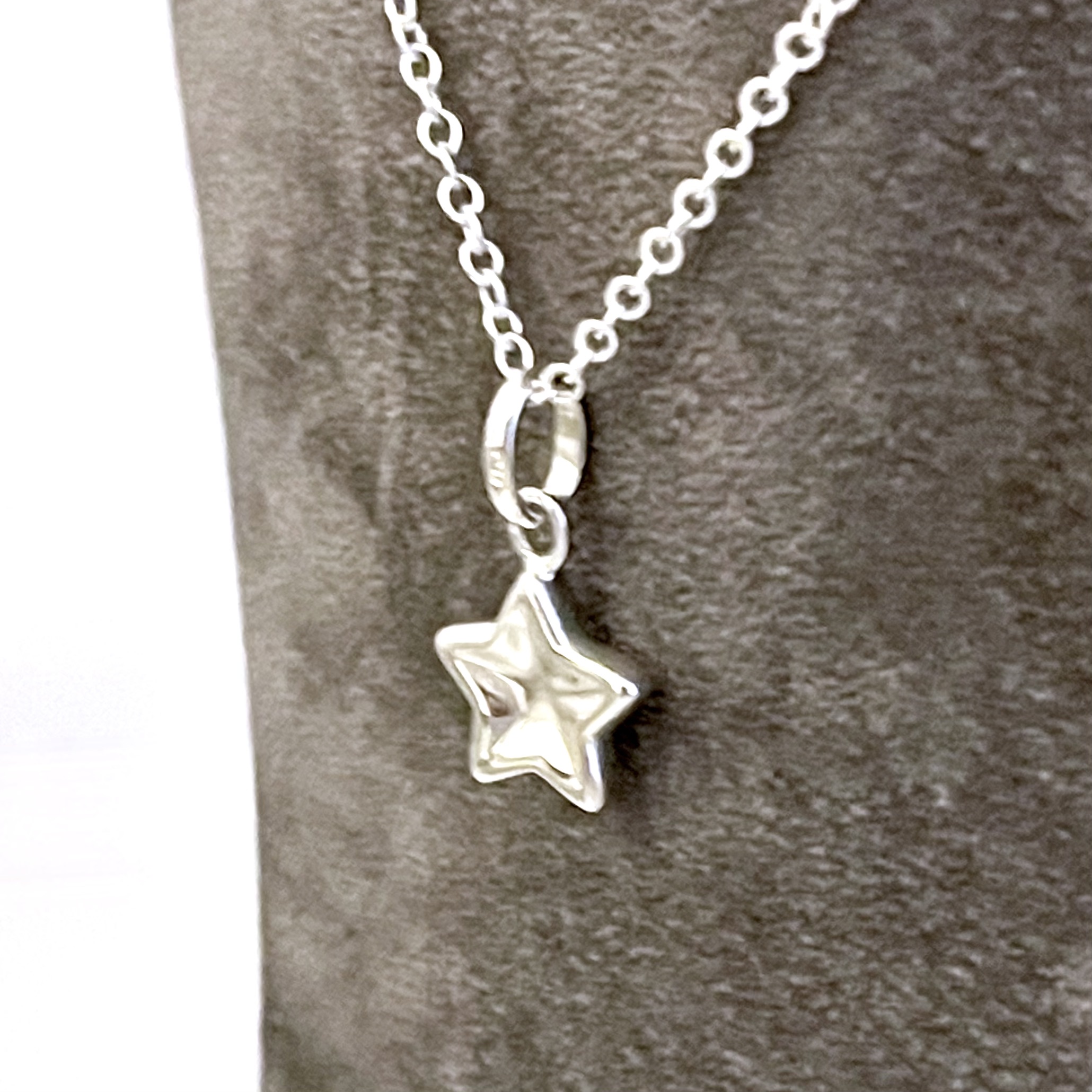 Links of London Thumbprint Star charm necklace on sterling silver chain