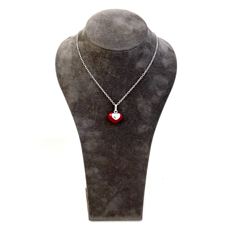 Vintage Links of London Two Hearts necklace with removable charm fitting