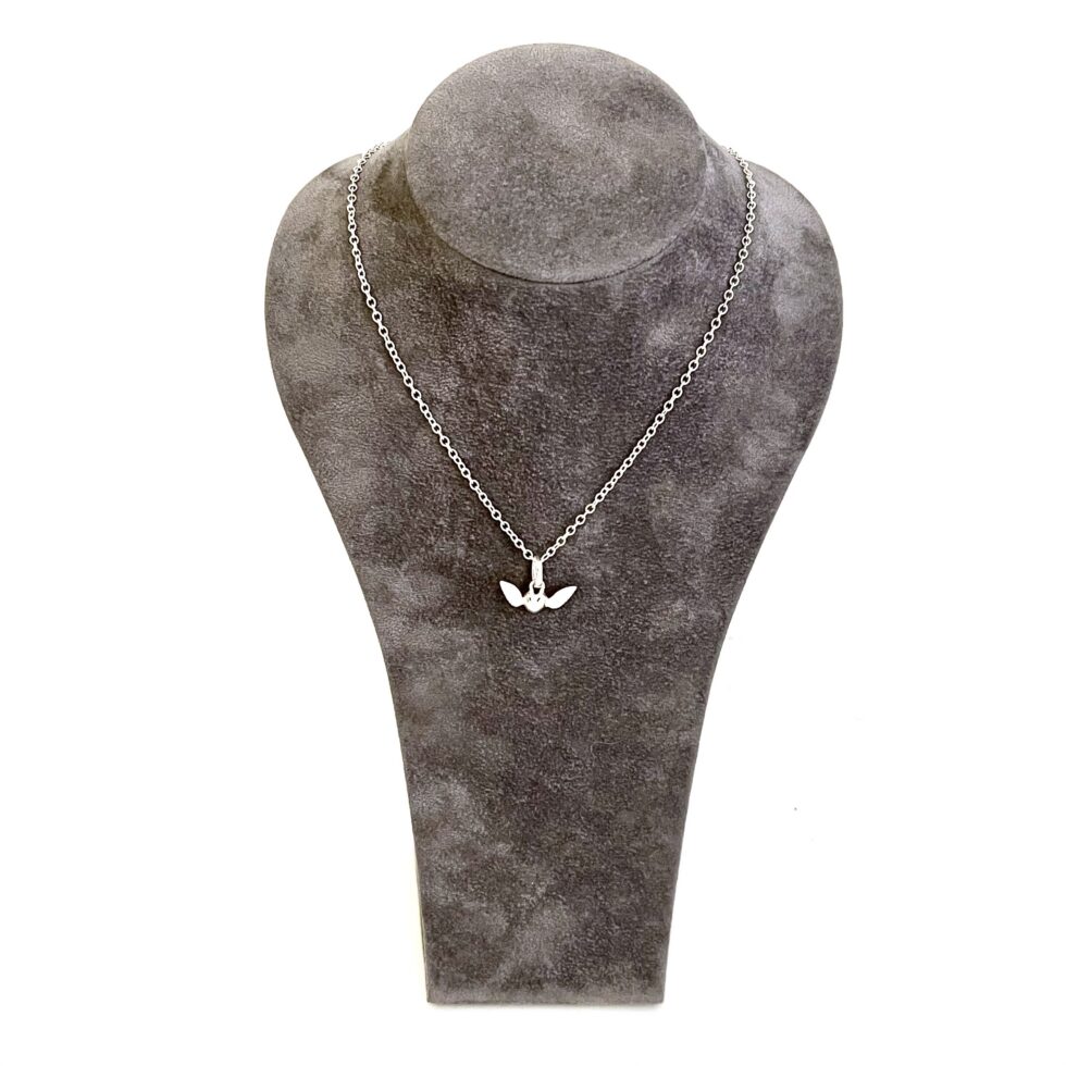 Vintage Links of London Winged Heart necklace in sterling silver