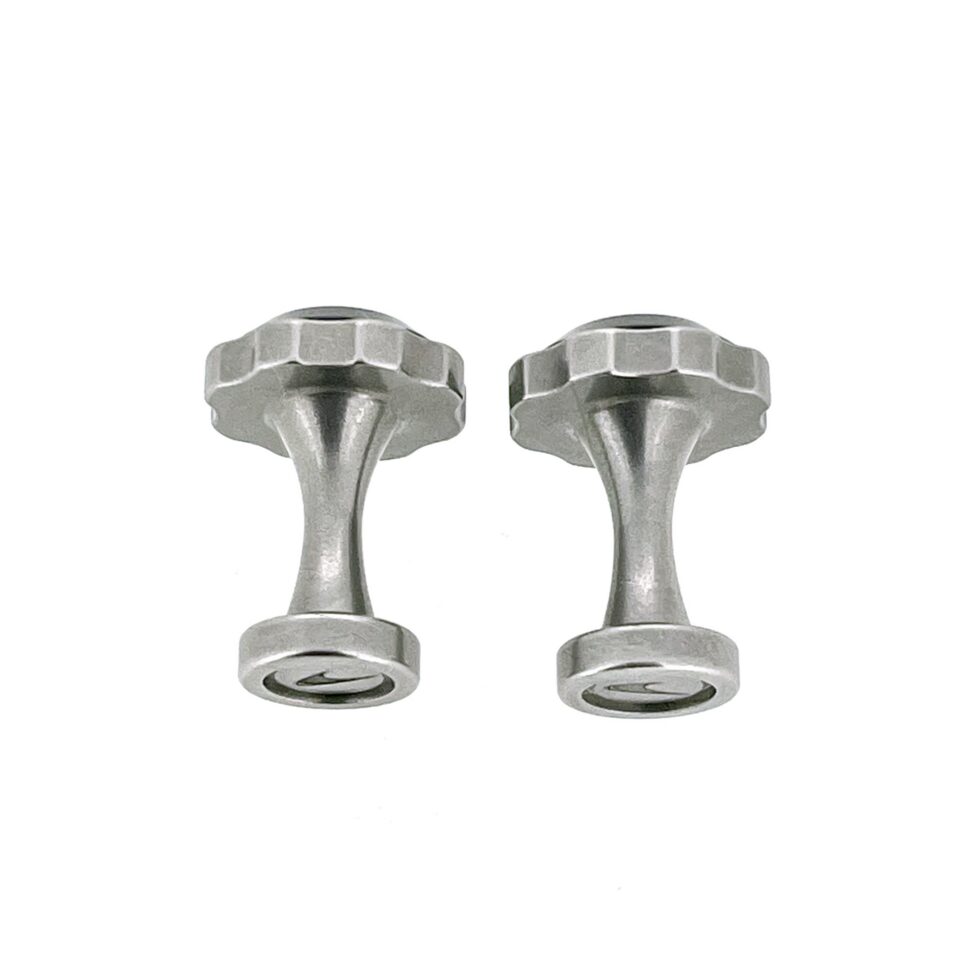 Links of London McLaren cufflinks in brushed stainless steel