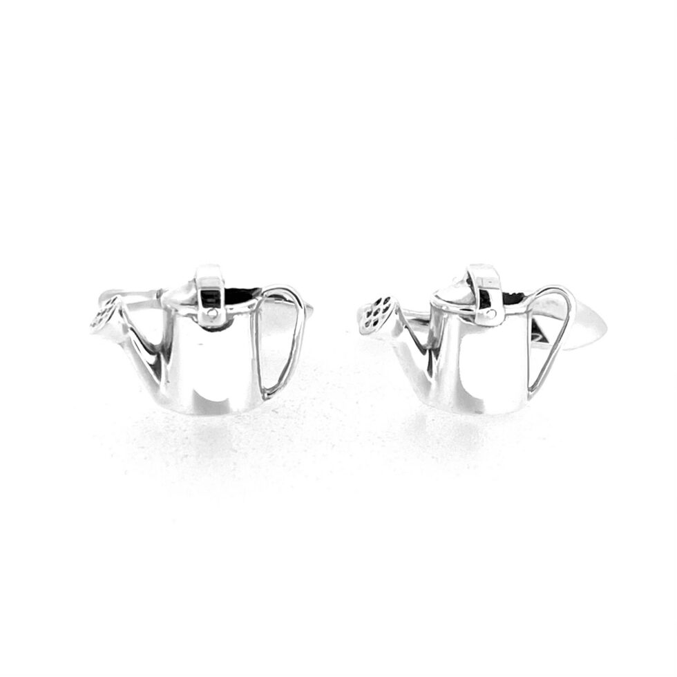 Links of London 1998 gardening chain cufflinks in sterling silver front view