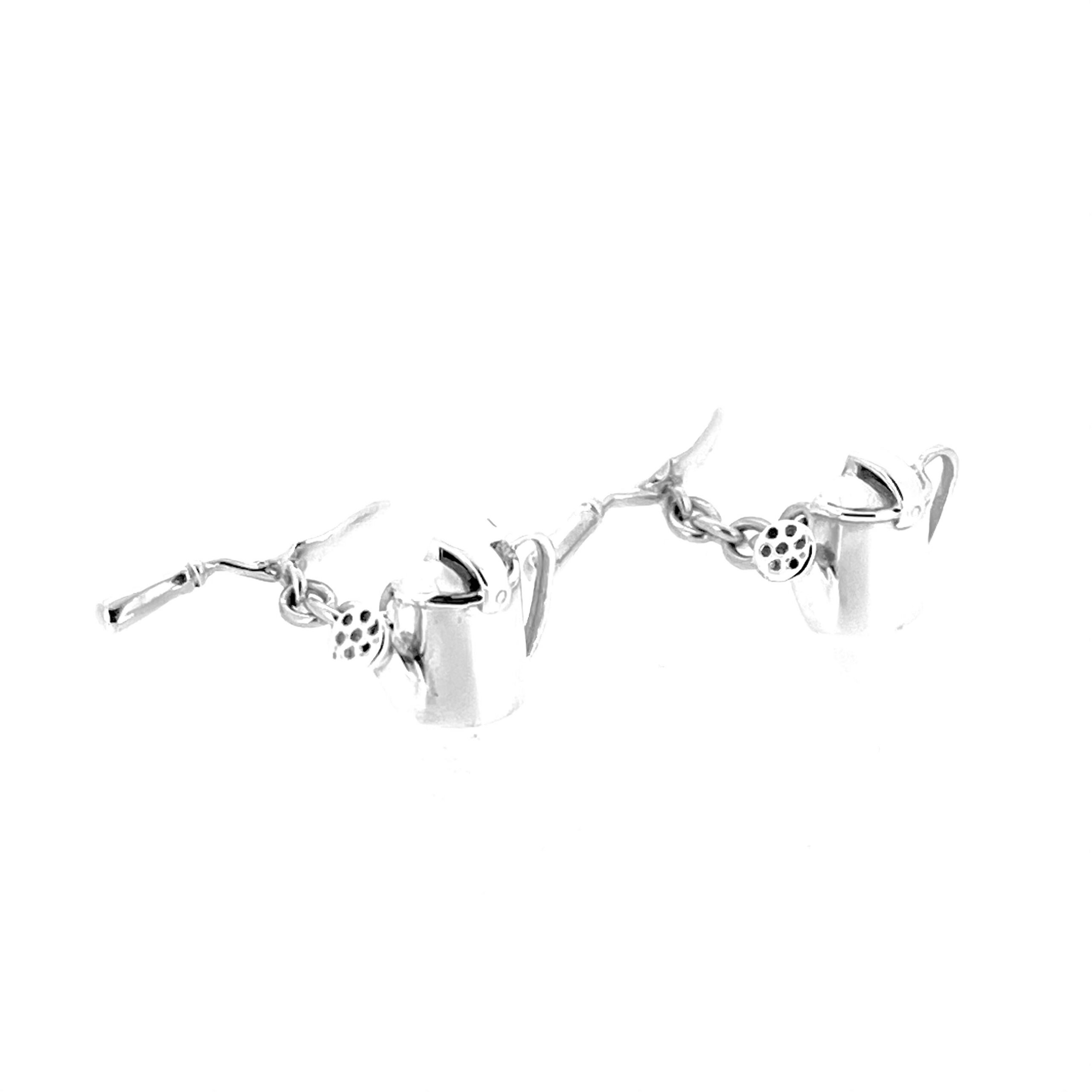 Sterling silver gardening cufflinks hallmarked 1998 by Links of London